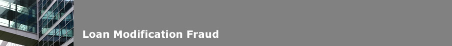 Loan Modification Fraud