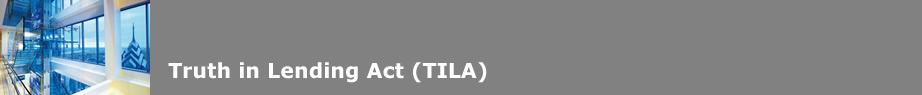 Truth in Lending Act TILA