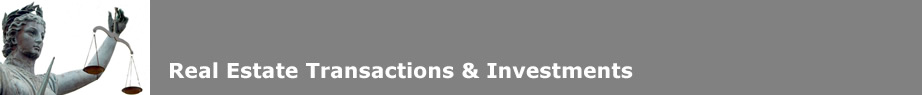 Real Estate Transaction and Investments